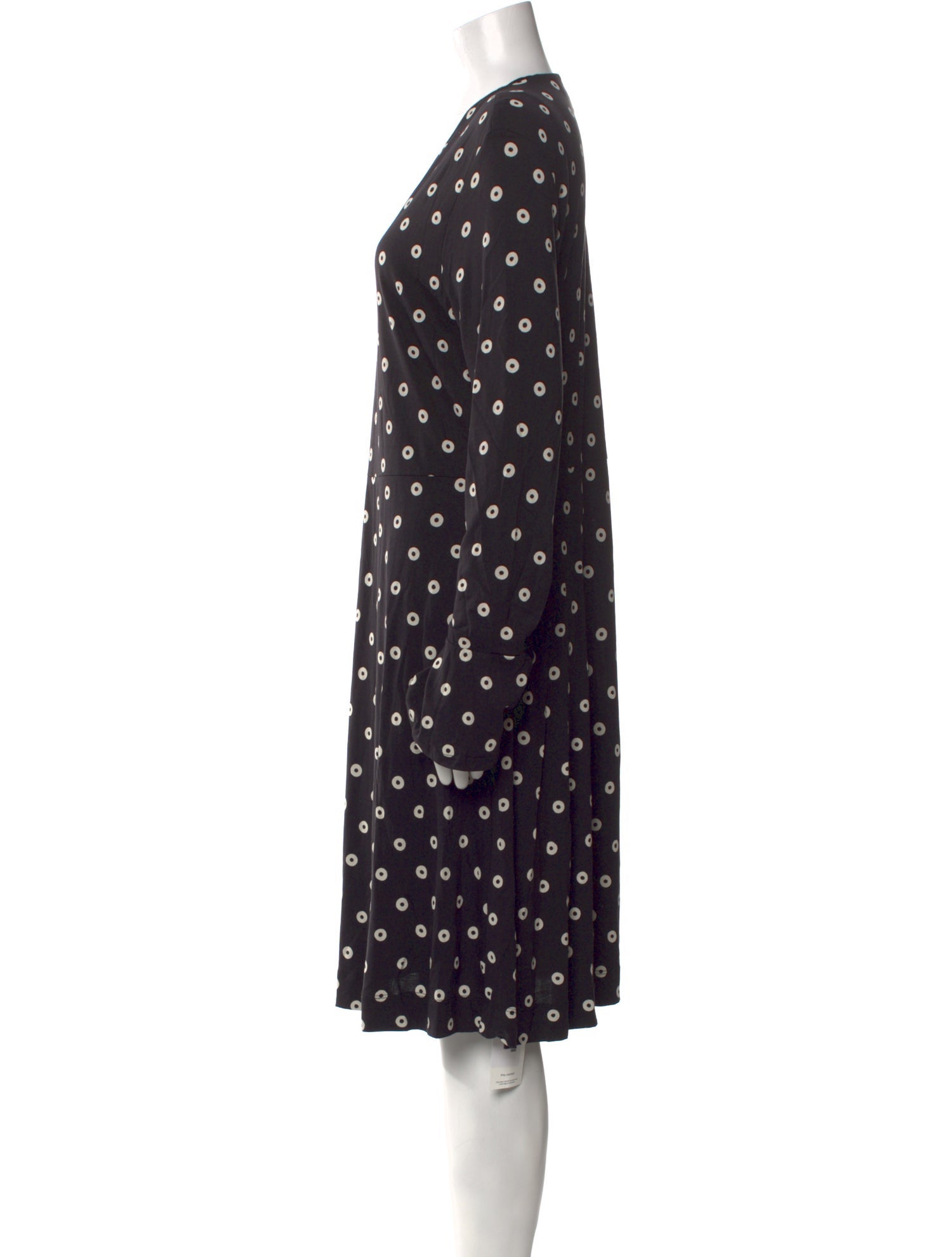 L.K. Bennett Polka Dot Print Knee-Length Dress