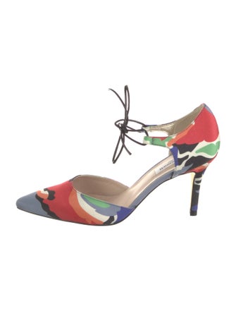 L.K. Bennett Printed D'Orsay Pumps