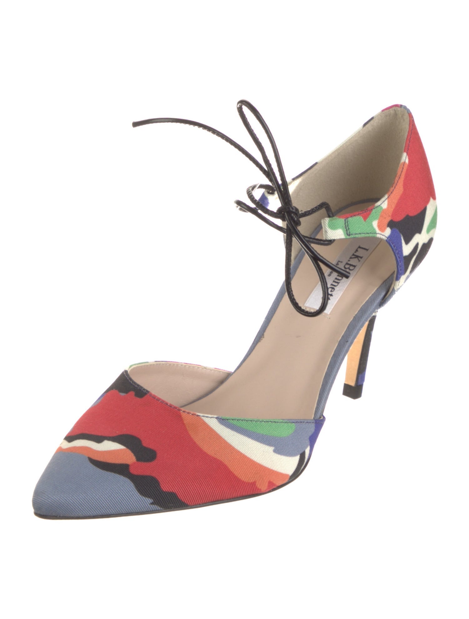 L.K. Bennett Printed D'Orsay Pumps