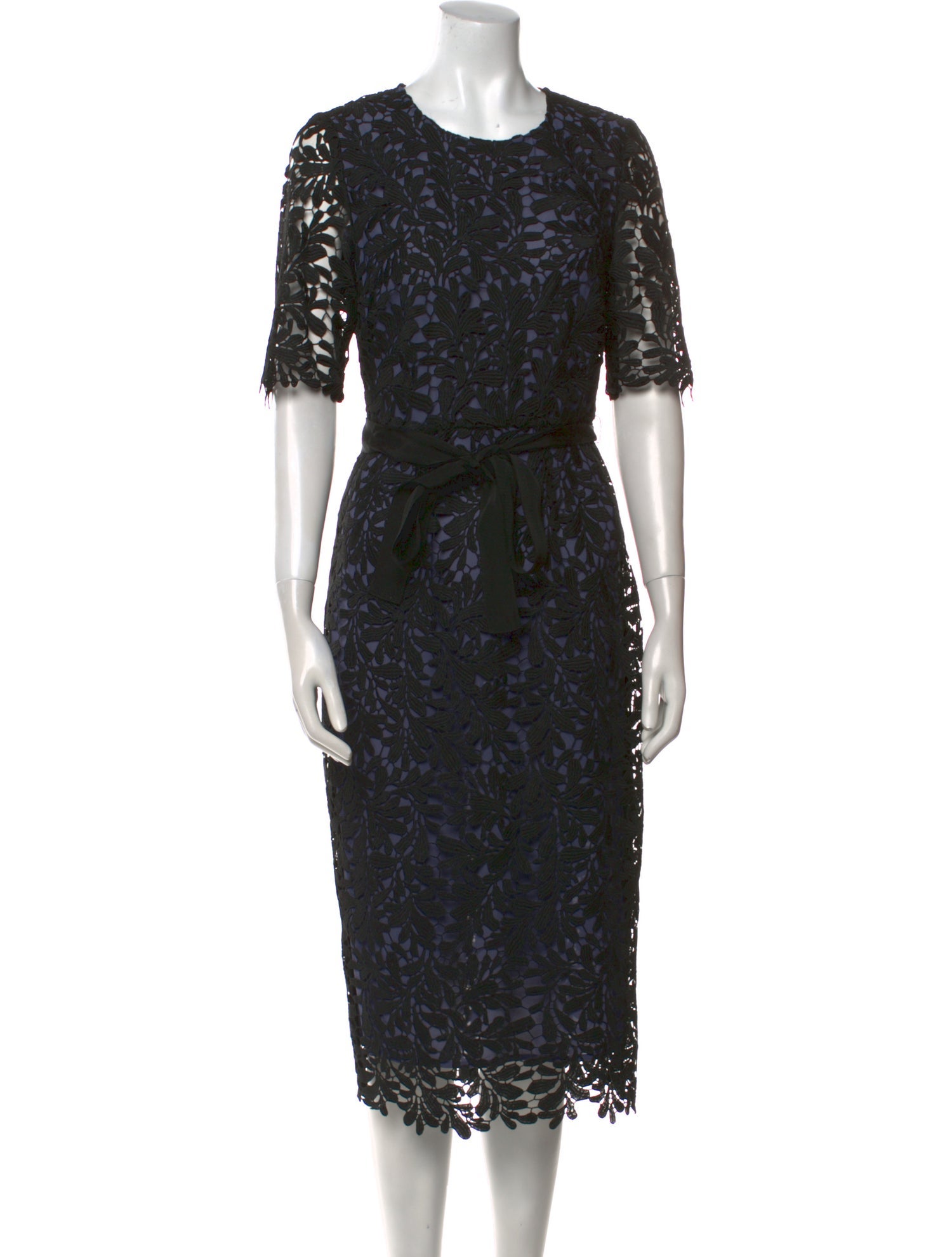 L.K. Bennett Lace Pattern Midi Length Dress