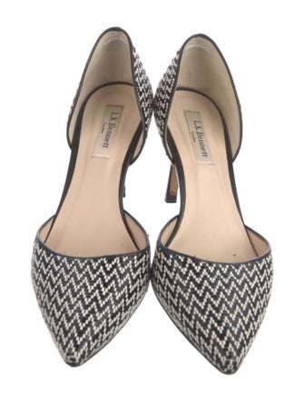 L.K. Bennett Leather Printed D'Orsay Pumps