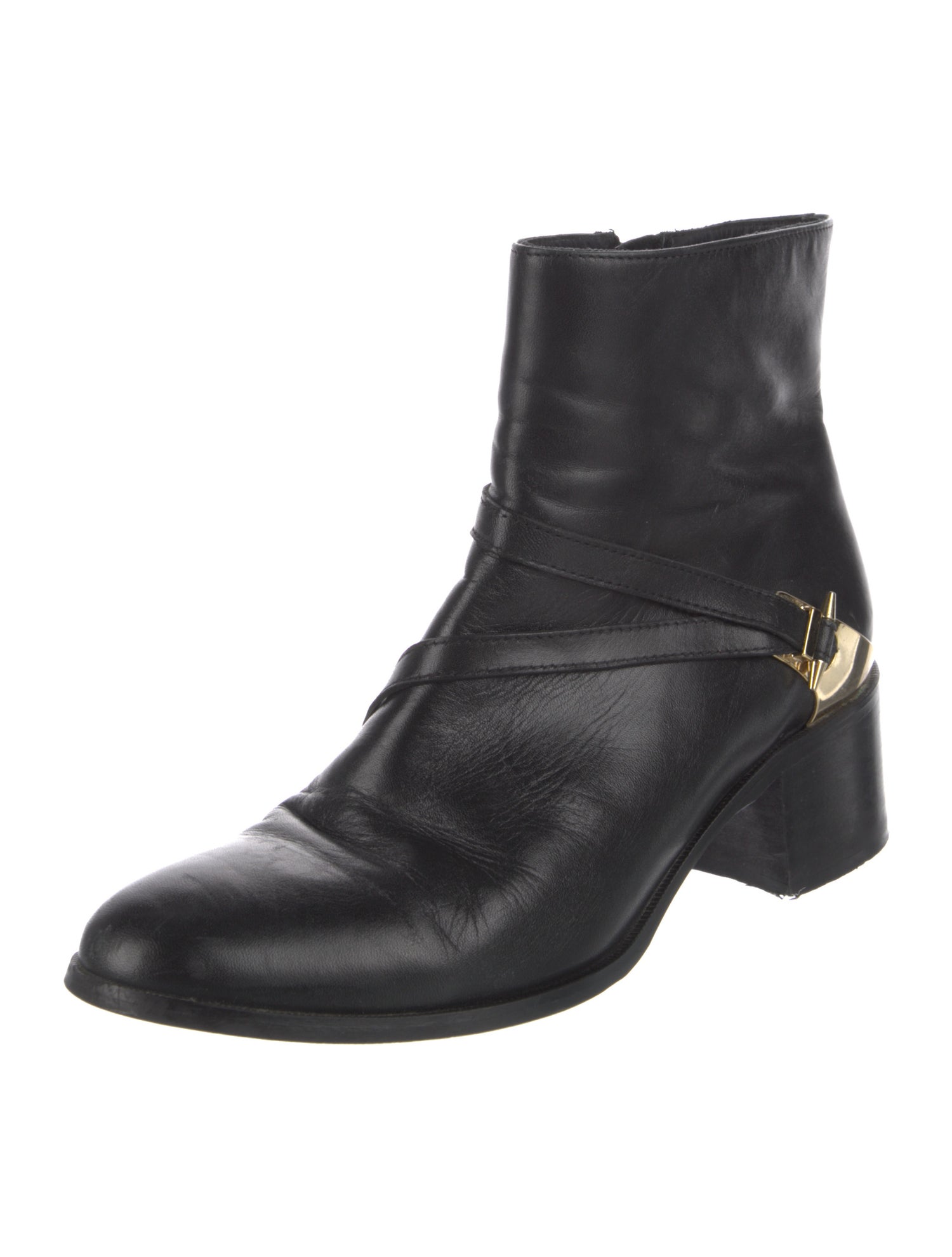 L.K. Bennett Leather Moto Boots