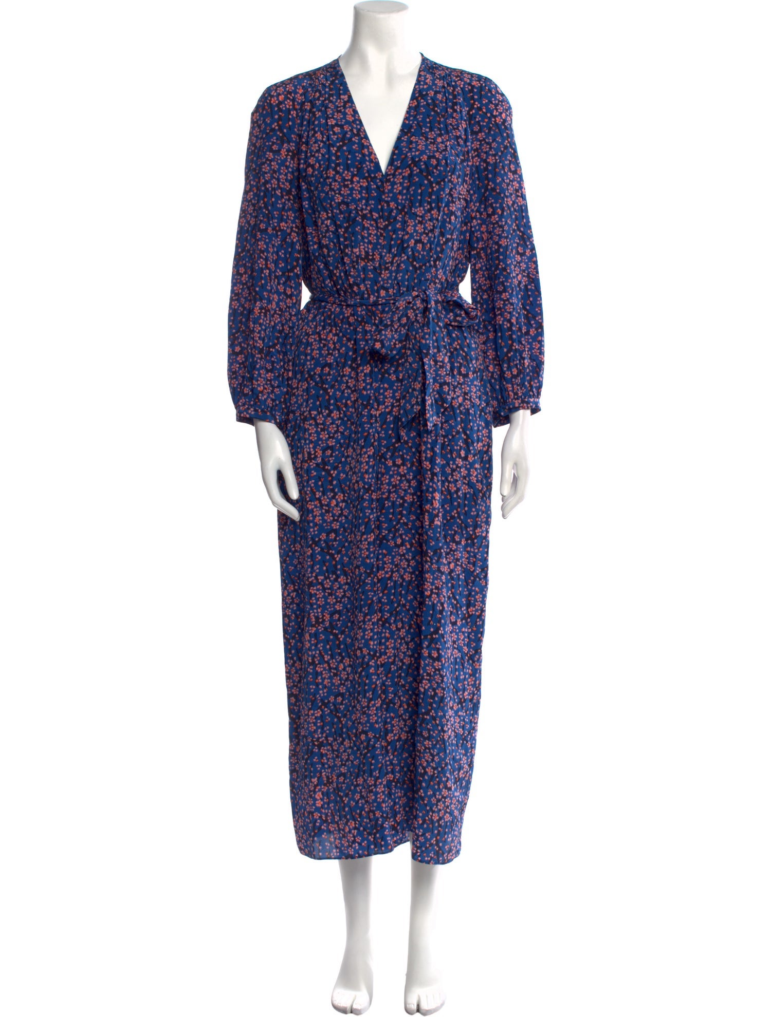 L.K. Bennett Silk Floral Print Jumpsuit