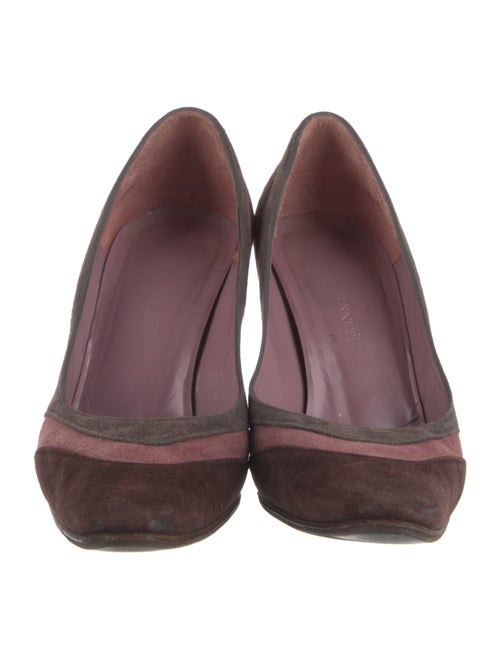 L.K. Bennett Suede Colorblock Pattern Pumps