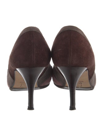 L.K. Bennett Suede Colorblock Pattern Pumps