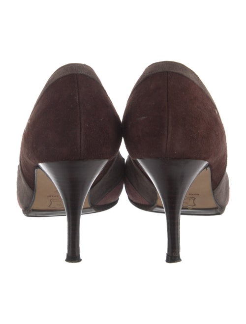 L.K. Bennett Suede Colorblock Pattern Pumps