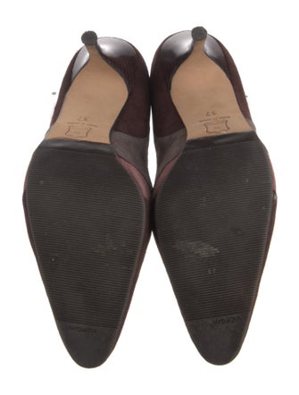 L.K. Bennett Suede Colorblock Pattern Pumps