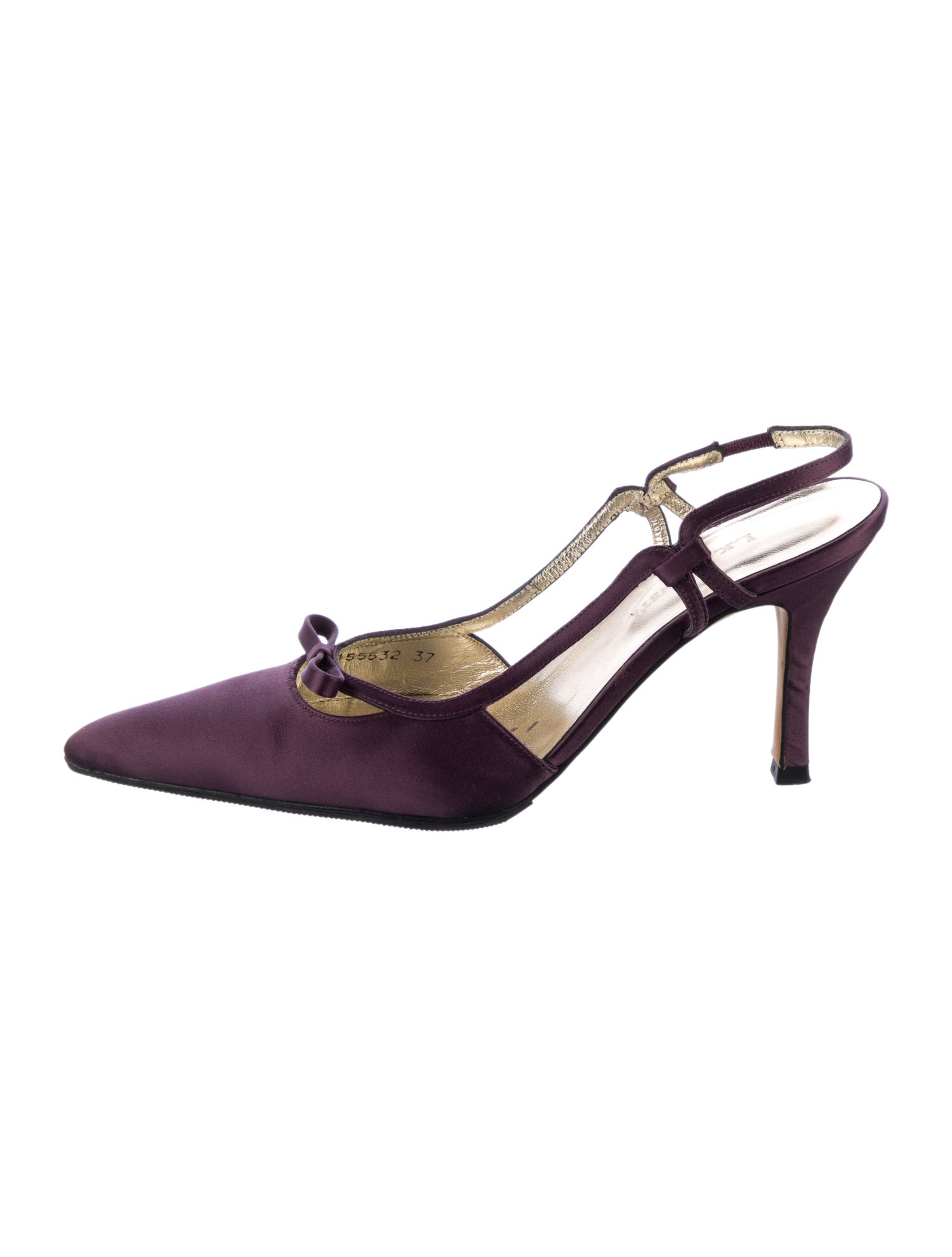 L.K. Bennett Satin Slingback Pumps