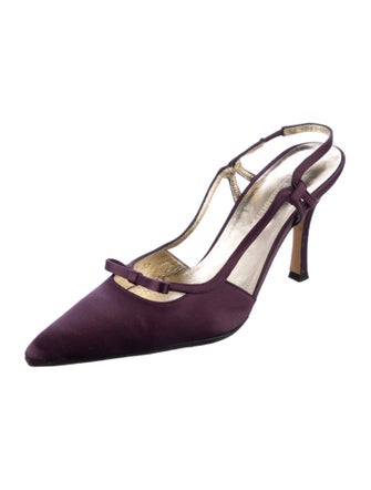 L.K. Bennett Satin Slingback Pumps
