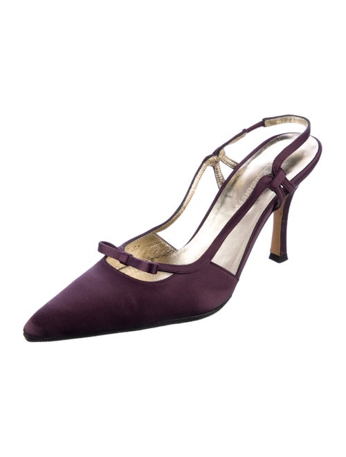 L.K. Bennett Satin Slingback Pumps