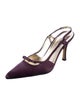 L.K. Bennett Satin Slingback Pumps