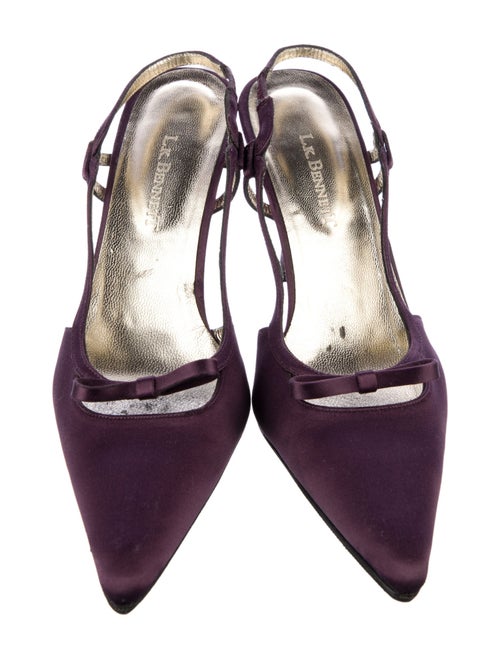 L.K. Bennett Satin Slingback Pumps