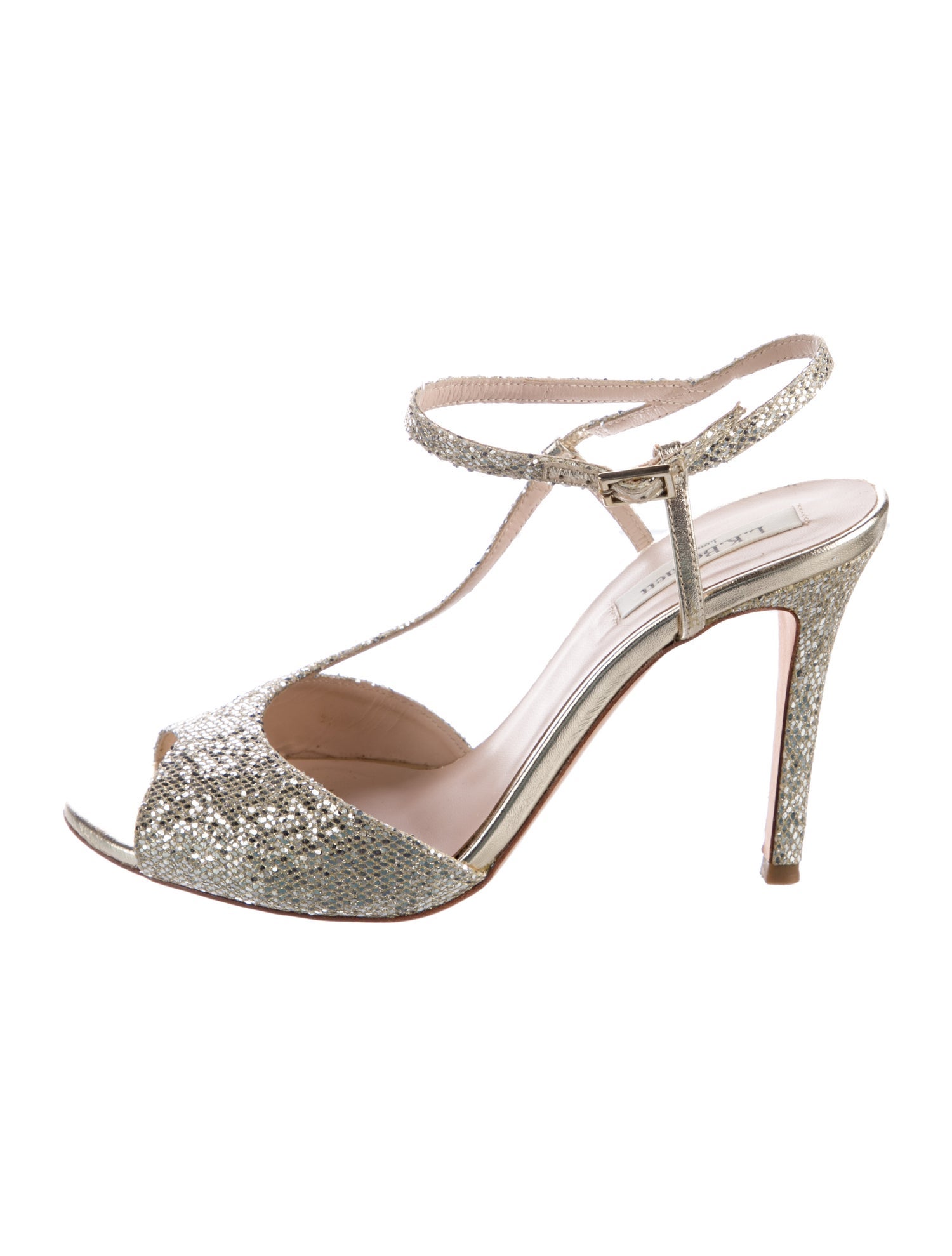 L.K. Bennett Glitter Glitter Accents Sandals