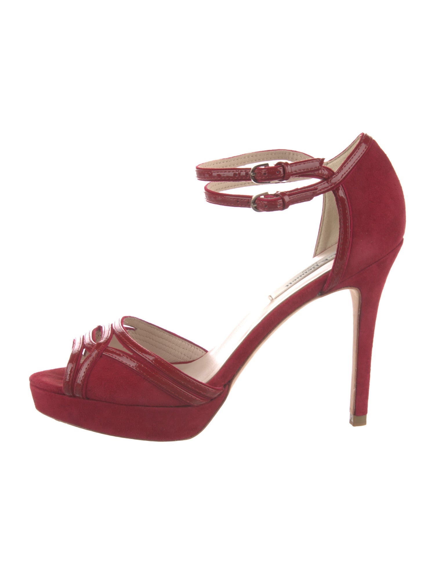 L.K. Bennett Suede Keyhole Accent Sandals