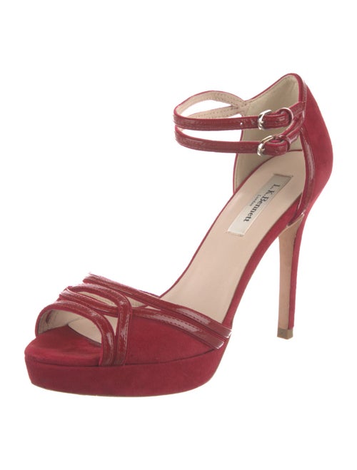 L.K. Bennett Suede Keyhole Accent Sandals