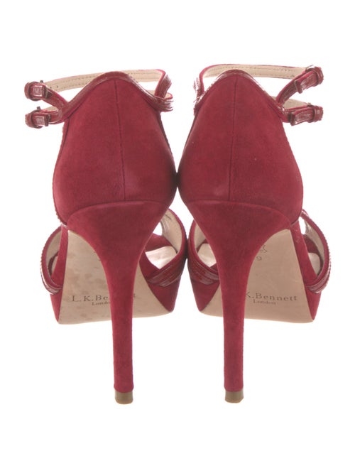 L.K. Bennett Suede Keyhole Accent Sandals