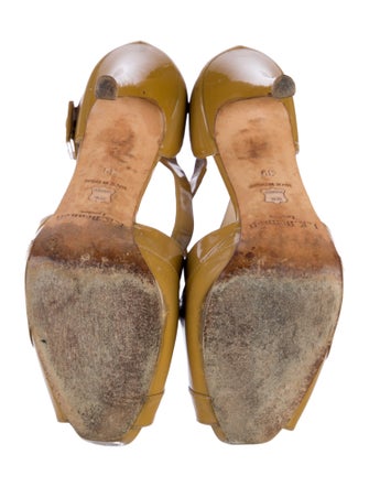 L.K. Bennett Patent Leather T-Strap Pumps