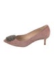 L.K. Bennett Suede Crystal Embellishments Pumps