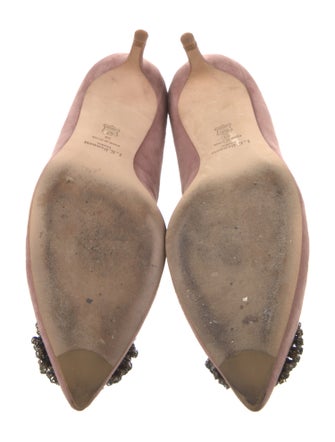 L.K. Bennett Suede Crystal Embellishments Pumps