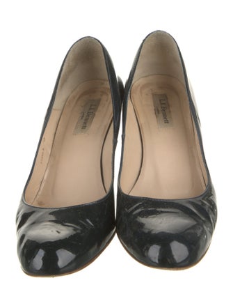 L.K. Bennett Patent Leather Striped Pumps
