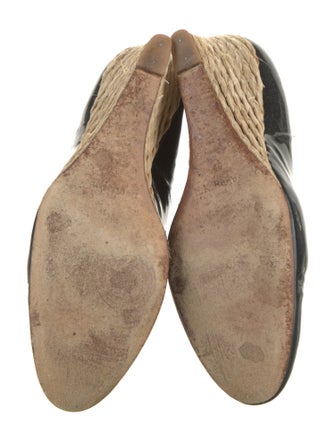 L.K. Bennett Patent Leather Striped Pumps