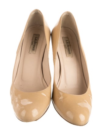 L.K. Bennett Patent Leather Slingback Flats