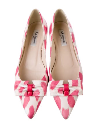 L.K. Bennett Leather Printed Ballet Flats