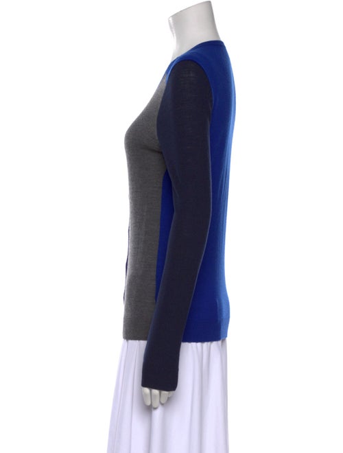 L.K. Bennett Merino Wool Colorblock Pattern Sweater