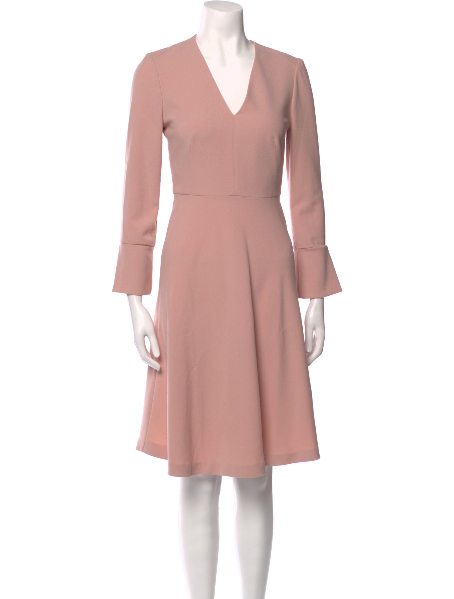 L.K. Bennett V-Neck Knee-Length Dress