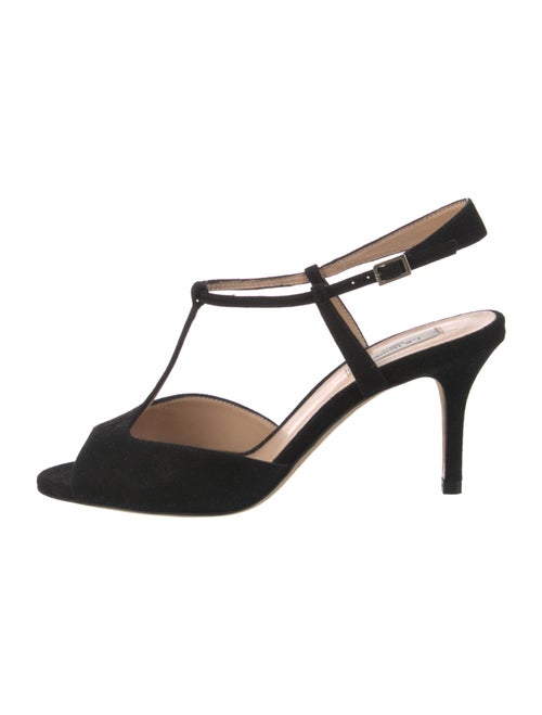 L.K. Bennett Suede T-Strap Sandals