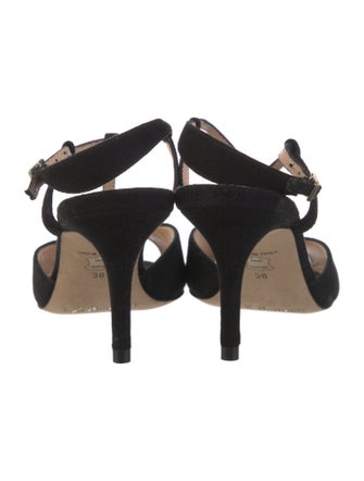 L.K. Bennett Suede T-Strap Sandals