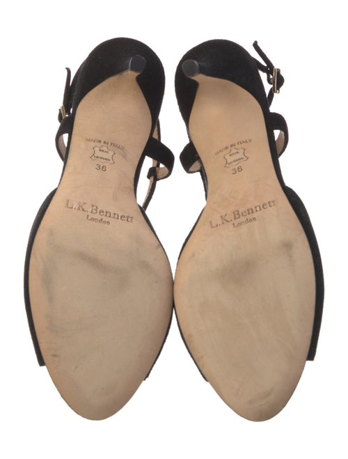 L.K. Bennett Suede T-Strap Sandals