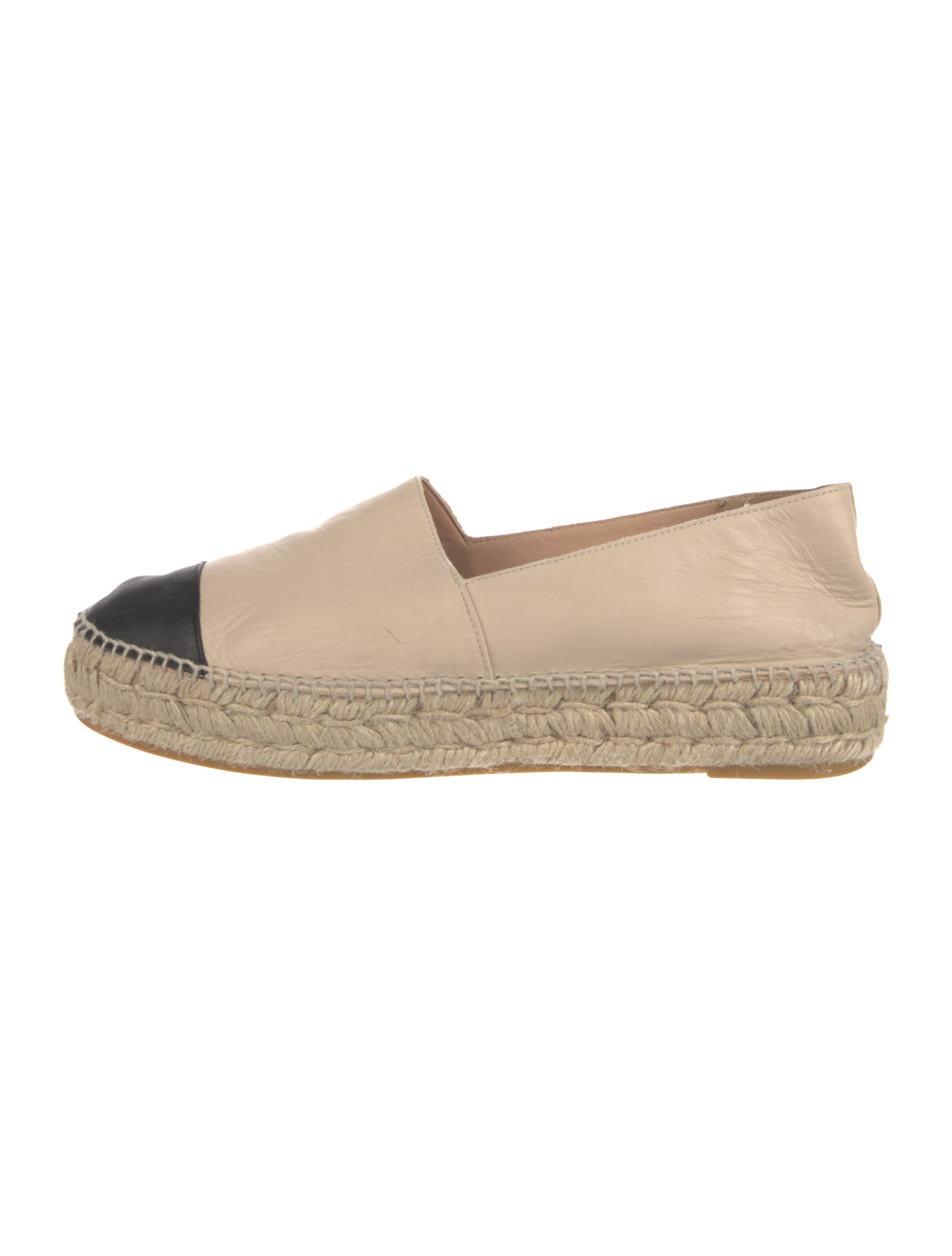 L.K. Bennett Leather Colorblock Pattern Espadrilles