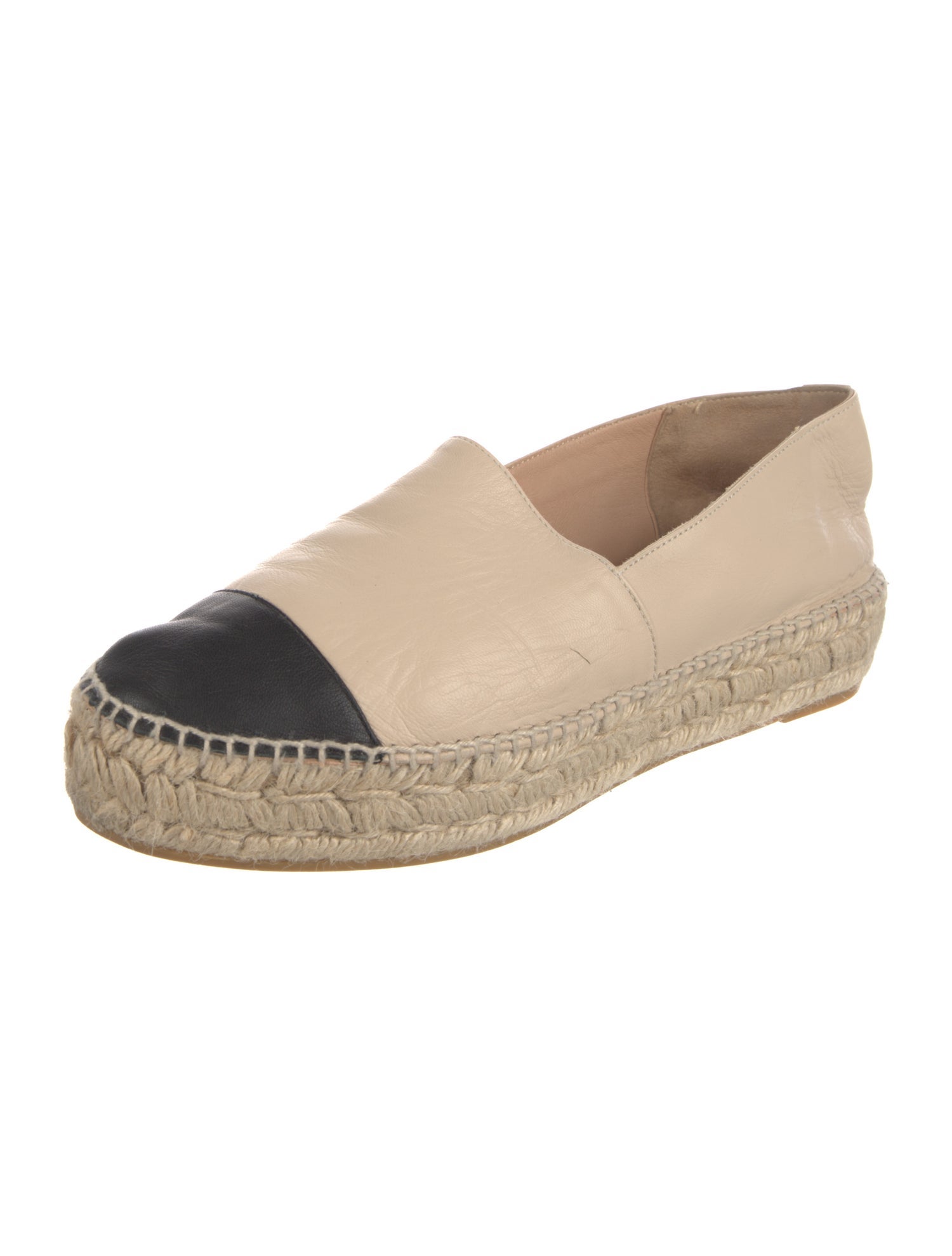 L.K. Bennett Leather Colorblock Pattern Espadrilles