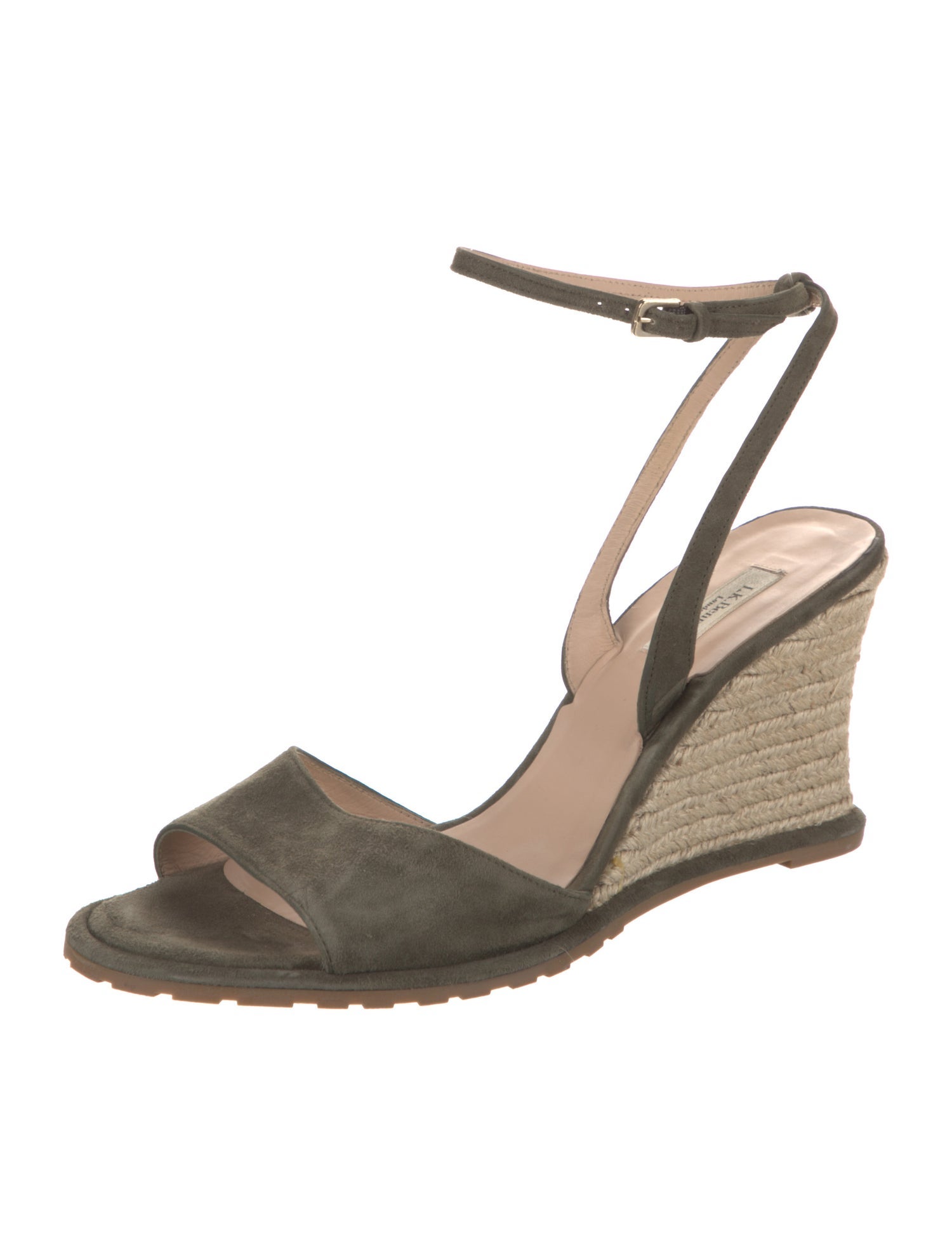 L.K. Bennett Suede Colorblock Pattern Espadrilles