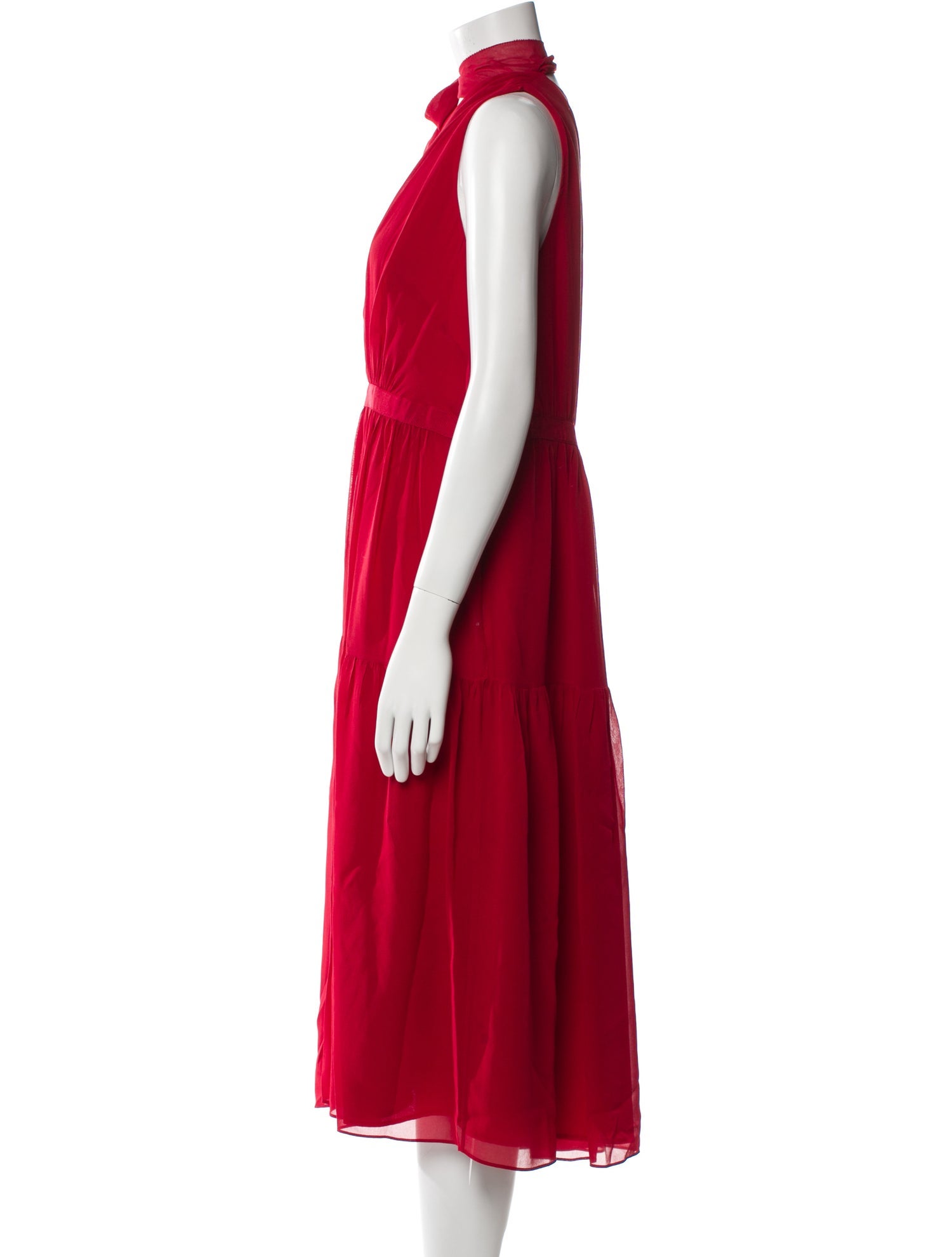 L.K. Bennett Silk Midi Length Dress