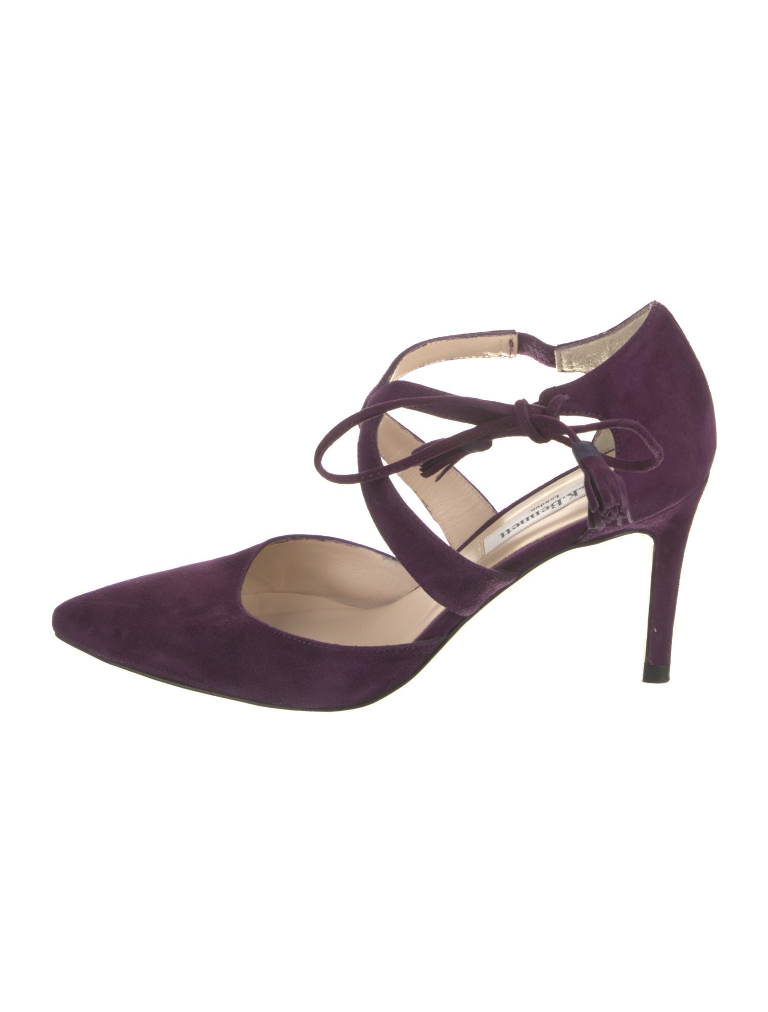 L.K. Bennett Suede Tassel Accents Pumps