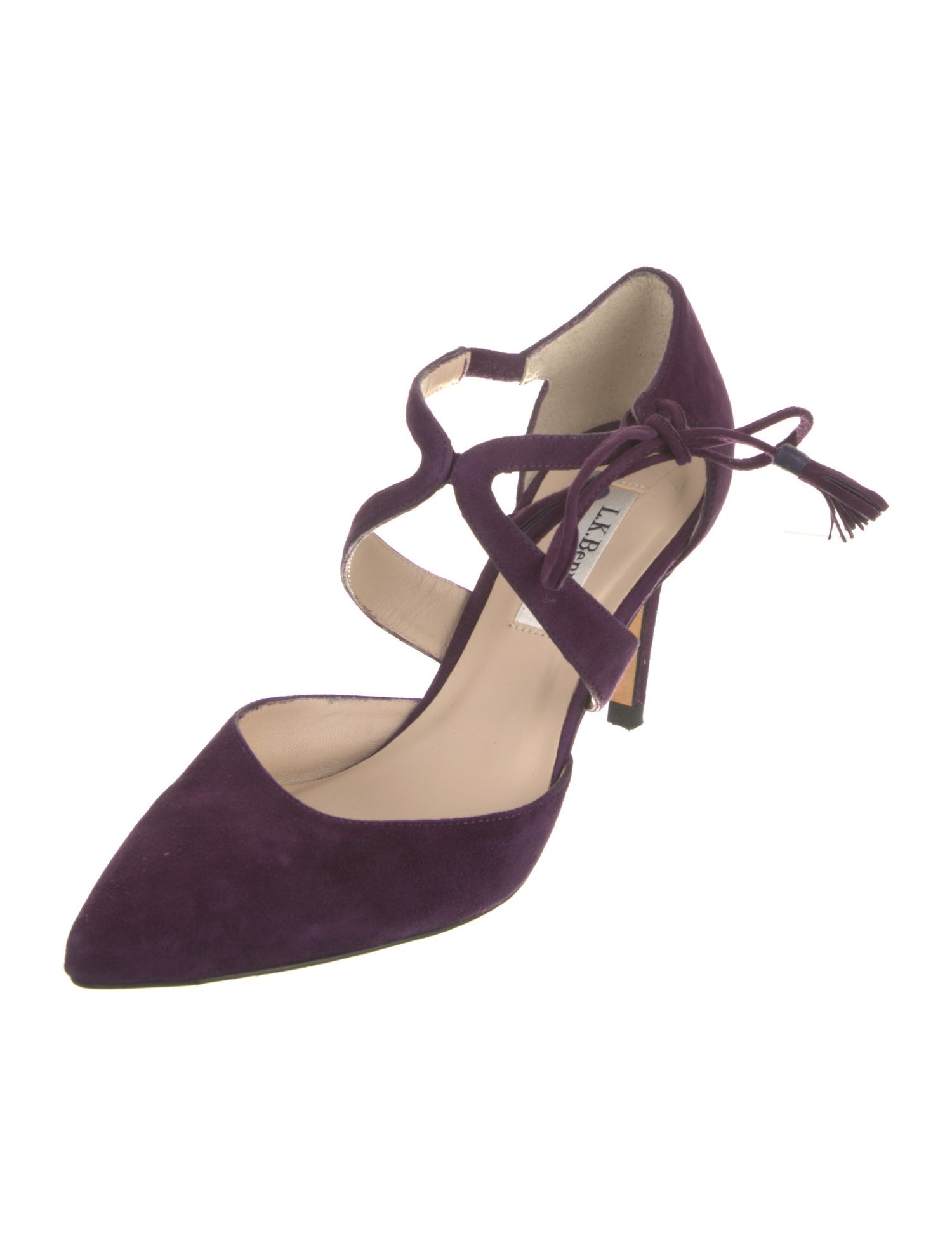 L.K. Bennett Suede Tassel Accents Pumps