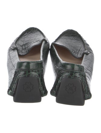 L.K. Bennett Leather Animal Print Loafers