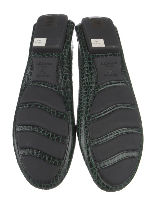 L.K. Bennett Leather Animal Print Loafers