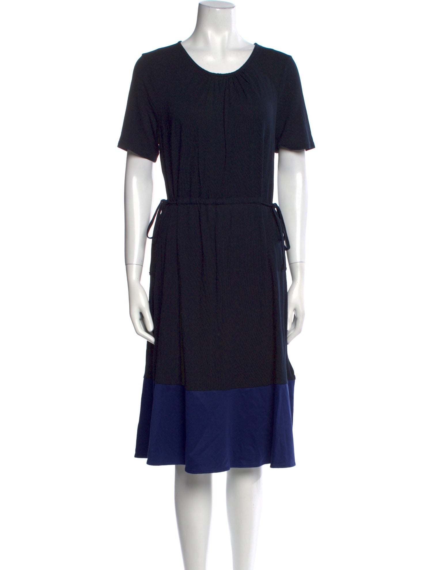 L.K. Bennett Scoop Neck Knee-Length Dress