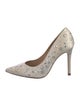 L.K. Bennett Satin Floral Print Pumps