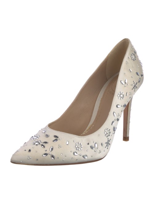 L.K. Bennett Satin Floral Print Pumps
