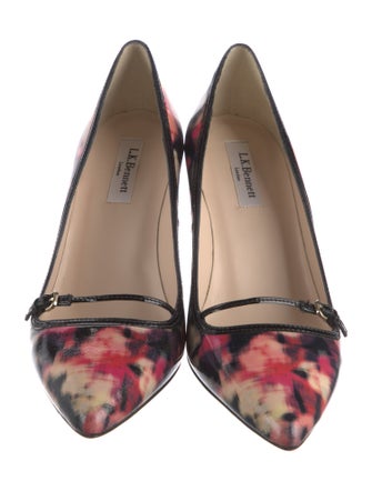 L.K. Bennett Patent Leather Tie-Dye Print Pumps
