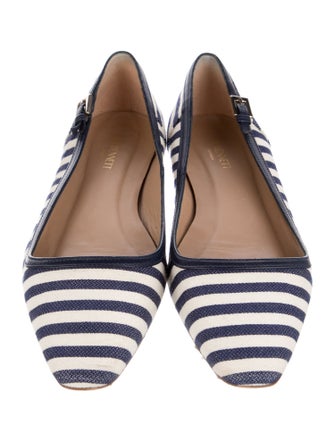 L.K. Bennett Striped Flats