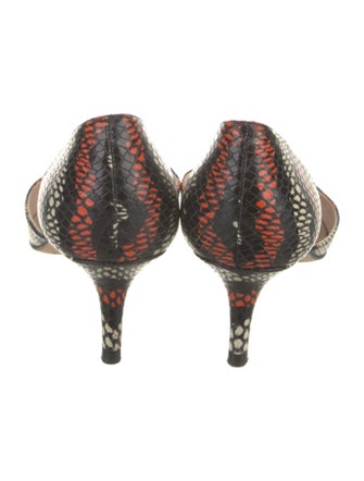 L.K. Bennett Leather Animal Print D'Orsay Pumps