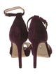 L.K. Bennett Velvet Leather Trim Embellishment D'Orsay Pumps