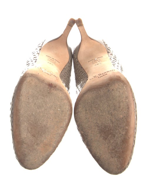 L.K. Bennett Leather Lasercut Accents Pumps