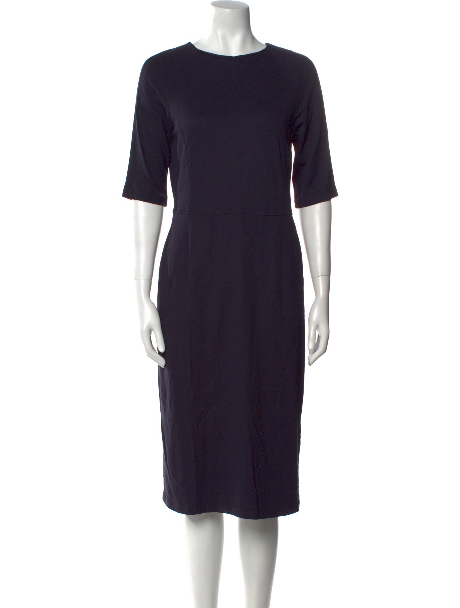 L.K. Bennett Crew Neck Midi Length Dress