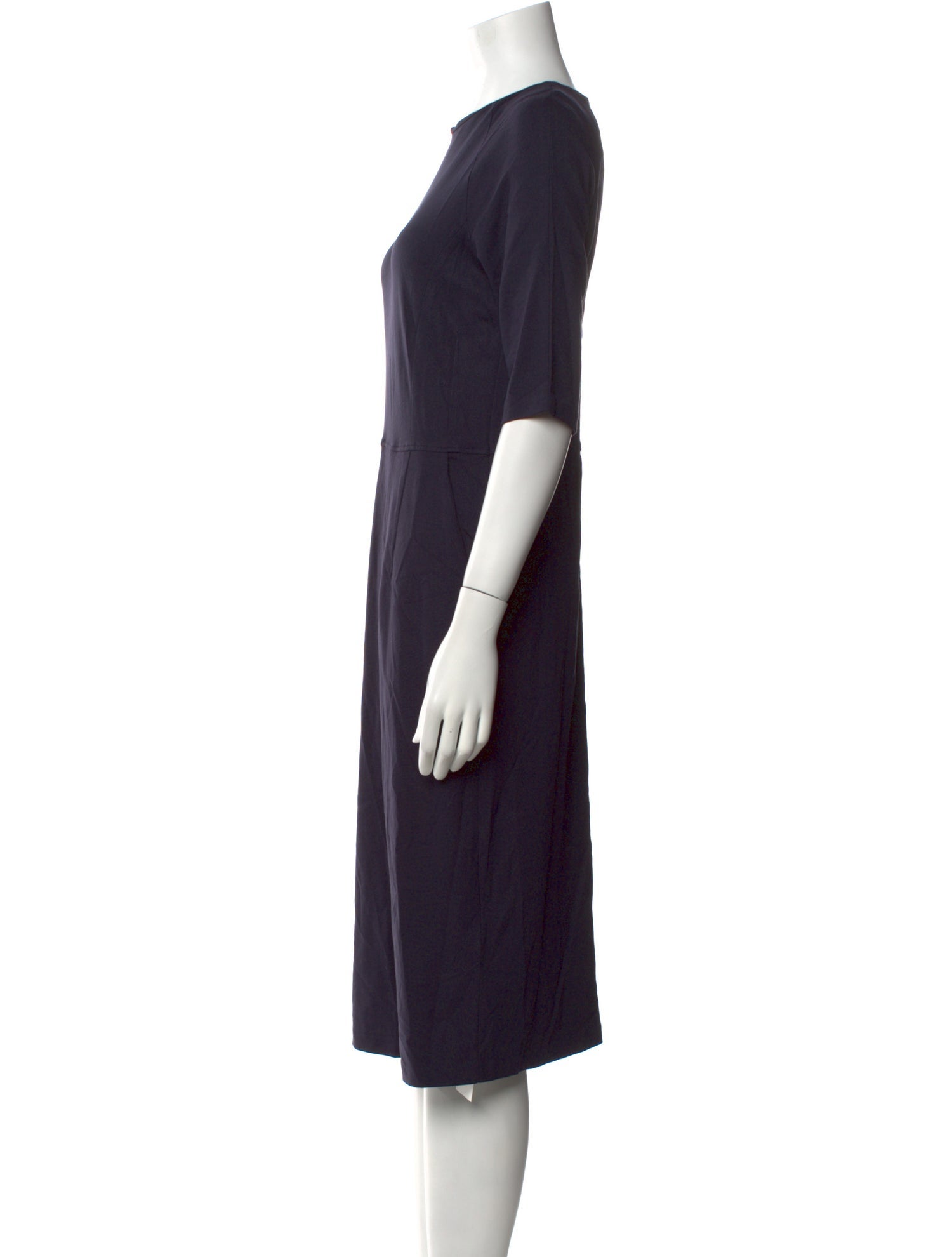 L.K. Bennett Crew Neck Midi Length Dress